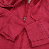 NIKE DRI-FIT サイズM ジップアップ スウェット パーカー レッド レディース ナイキ【中古】5-0305M♪