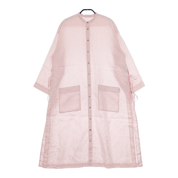 nest Robe UPCYCLELINO サイドオープンシャツワンピース リネンコットン 01221-1040 ワンピース ピンク レディース ネストローブ【中古】5-0321M△