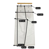 HUMAN WOMAN 甘撚コットンチノパンツ 定価18150円 077-3130303 チノパンツ ホワイト レディース ヒューマンウーマン【中古】5-0321G△