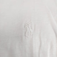 RALPH LAUREN 刺繍ワンポイント サイズM 半袖Ｔシャツ カットソー ホワイト レディース ラルフローレン【中古】4-0820S♪