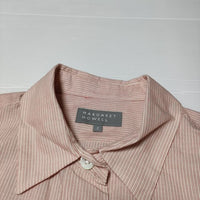 MARGARET HOWELL 未使用品 578-3253017 DOUBLE STRIPE COTTON CASHMERE ブラウス シャツ 23SS レッド レディース マーガレットハウエル【中古】4-0916M∞