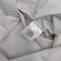 MARGARET HOWELL 578-1152003 LIGHT COTTON POPLIN バンドカラー 半袖シャツ ライトグレー レディース マーガレットハウエル【中古】4-0823S♪