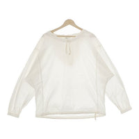 Yarmo Hooded Smock フーデッドスモック 定価28000円 英国製 パーカー ブルゾン オフホワイト レディース ヤーモ【中古】5-0301M∞