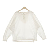 Yarmo Hooded Smock フーデッドスモック 定価28000円 英国製 パーカー ブルゾン オフホワイト レディース ヤーモ【中古】5-0301M∞