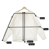 Yarmo Hooded Smock フーデッドスモック 定価28000円 英国製 パーカー ブルゾン オフホワイト レディース ヤーモ【中古】5-0301M∞