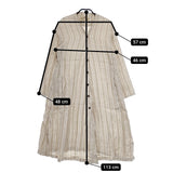 nest Robe リネンストライプローブドレス 01153-1247 ワンピース ベージュ レディース ネストローブ【中古】5-0321M△