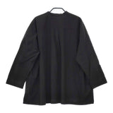 nest Robe コットンラミーチャイナブラウス 01213-1080 定価22000円 ブラウス シャツ ブラック レディース ネストローブ【中古】5-0321M△