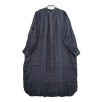 URBAN RESEARCH DOORS リネン ギャザー バンドカラー シャツワンピース DR2526M105 ワンピース ネイビー レディース アーバンリサーチドアーズ【中古】5-0321M△