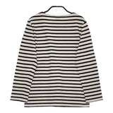 ORCIVAL ボートネック ボーダー サイズ1 長袖Ｔシャツ カットソー ロンＴ キナリ ネイビー レディース オーシバル/オーチバル【中古】5-0305M♪
