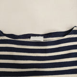 ORCIVAL ボートネック ボーダー サイズ1 長袖Ｔシャツ カットソー ロンＴ ネイビー ホワイト レディース オーシバル/オーチバル【中古】5-0305M♪