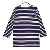 ORCIVAL ボートネック ボーダー サイズ1 長袖Ｔシャツ カットソー ロンＴ パープル ホワイト レディース オーシバル/オーチバル【中古】5-0305M♪