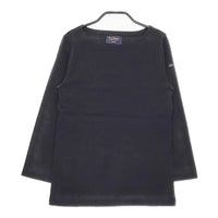 Le Minor ボートネック サイズ1 無地 長袖Ｔシャツ カットソー ロンＴ ブラック レディース ルミノア【中古】5-0305M♪