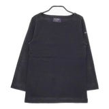Le Minor ボートネック サイズ1 無地 長袖Ｔシャツ カットソー ロンＴ ブラック レディース ルミノア【中古】5-0305M♪