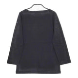 Le Minor ボートネック サイズ1 無地 長袖Ｔシャツ カットソー ロンＴ ブラック レディース ルミノア【中古】5-0305M♪