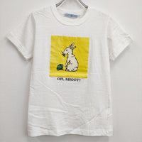 R&D.M.Co- 未使用品 OH SHOOT! 定価13200円 L 半袖Ｔシャツ カットソー ホワイト イエロー レディース オールドマンズテーラー【中古】4-0820S♪