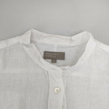 MARGARET HOWELL リネンプルオーバー 578-7153014 長袖シャツ ホワイト レディース マーガレットハウエル【中古】5-0421M∞
