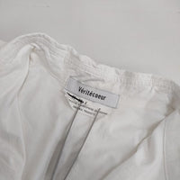veritecoeur ロングシャツ コットン 定価24200円 ST-106 ワンピース オフホワイト レディース ヴェリテクール【中古】5-0807M∞