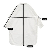 veritecoeur ロングシャツ コットン 定価24200円 ST-106 ワンピース オフホワイト レディース ヴェリテクール【中古】5-0807M∞
