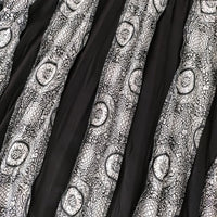 VIVIENNE TAM プリーツ 裾レース ロングスカート ブラック ホワイト レディース ヴィヴィアンタム【中古】5-0224M∞