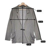 VIVIENNE TAM チャイナボタン リセヨル ジャケット グレー レディース ヴィヴィアンタム【中古】5-0224M∞