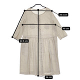 TABASA et Pitchoune リネン 長袖 G2441FAS011 サイズ36 定価19000円 ワンピース ベージュ レディース タバサエピッチュン【中古】5-0502M△