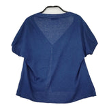 TABASA ボレロ 半袖 G0721KCD204 レーヨンリネン カーディガン ブルー レディース タバサ【中古】5-0502M△