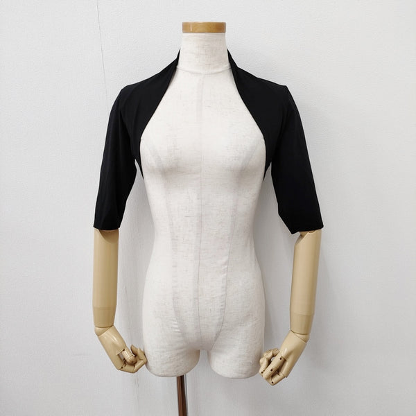 TABASA ボレロ カーディガン 五分袖 カーディガン ブラック レディース タバサ【中古】5-0711M◎