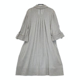 VIVIENNE TAM ラメ 長袖 016-140423 サイズ0 ワンピース グレー レディース ヴィヴィアンタム【中古】5-0502M△