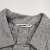 VIVIENNE TAM ラメ 長袖 016-140423 サイズ0 ワンピース グレー レディース ヴィヴィアンタム【中古】5-0502M△