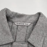 VIVIENNE TAM ラメ 長袖 016-140423 サイズ0 ワンピース グレー レディース ヴィヴィアンタム【中古】5-0502M△