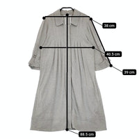VIVIENNE TAM ラメ 長袖 016-140423 サイズ0 ワンピース グレー レディース ヴィヴィアンタム【中古】5-0502M△