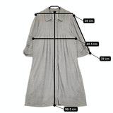 VIVIENNE TAM ラメ 長袖 016-140423 サイズ0 ワンピース グレー レディース ヴィヴィアンタム【中古】5-0502M△