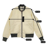 SHIPS/KIFFE MA-1 Thermore K13F0-001SL 中綿ブルゾン ミリタリージャケット アイボリー レディース シップス/キッフェ【中古】5-0112T△