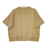nicholson and nicholson ISLAND コットン 五分袖 ニット ベージュ レディース ニコルソンアンドニコルソン【中古】5-0502M△