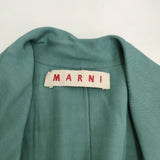 MARNI 半袖 Vネック ワンピース グリーン レディース マルニ【中古】4-0823S♪