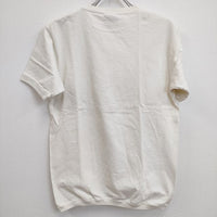 Goodwear リブ USA製 サイズS 無地 半袖Ｔシャツ カットソー アイボリー レディース グッドウェア【中古】4-0904S♪