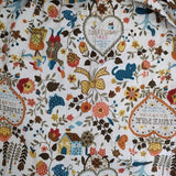 STREET ORGAN 総柄 花柄 コットン ロングスカート ホワイト マルチカラー レディース ストリートオルガン【中古】5-0421M∞