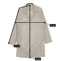 evam eva コットンシルク サイズ2 E143T012 コート ベージュ レディース エヴァムエヴァ【中古】5-0421M∞