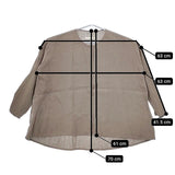 evam eva Linen shirts リネン ブラウス 定価26400円 E223T013 長袖シャツ グレージュ レディース エヴァムエヴァ【中古】5-0421M∞