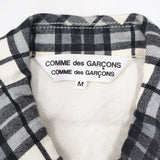 COMME des GARCONS COMME des GARCONS AD2010 コムコム チェックジャケット ウール RG-J31 サイズM ジャケット ホワイト ブラック レディース コムデギャルソン/コムコム【中古】4-0913T◎