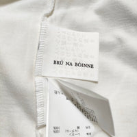 BRU NA BOINNE 8385 サイズS レーヨン 長袖Ｔシャツ カットソー ロンＴ オフホワイト レディース ブルーナボイン【中古】4-0915M△