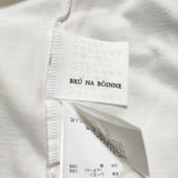 BRU NA BOINNE 8385 サイズS レーヨン 長袖Ｔシャツ カットソー ロンＴ オフホワイト レディース ブルーナボイン【中古】4-0915M△