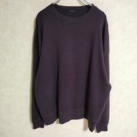 LENO カシミヤ混 CREW NECK LONG T-SHIRT H2102-CS004 サイズ0 スウェット パープル レディース リノ【中古】4-0915T△