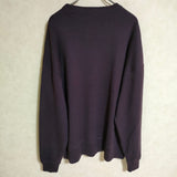 LENO カシミヤ混 CREW NECK LONG T-SHIRT H2102-CS004 サイズ0 スウェット パープル レディース リノ【中古】4-0915T△