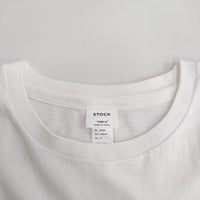 YAECA STOCK 81032 サイズM クルーネック 半袖Ｔシャツ カットソー ホワイト レディース ヤエカ【中古】4-0820S♪