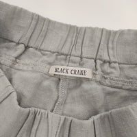 BLACK CRANE アメリカ製 リネン イージーパンツ サイズXS パンツ ライトグレー レディース ブラッククレーン【中古】5-0502M△