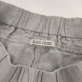 BLACK CRANE アメリカ製 リネン イージーパンツ サイズXS パンツ ライトグレー レディース ブラッククレーン【中古】5-0502M△