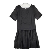 petite robe noire PRO-0074 コットンシルク duna シアー ワンピース ブラック レディース プティローブノアー【中古】5-0502S△