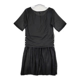 petite robe noire PRO-0074 コットンシルク duna シアー ワンピース ブラック レディース プティローブノアー【中古】5-0502S△