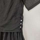 petite robe noire PRO-0074 コットンシルク duna シアー ワンピース ブラック レディース プティローブノアー【中古】5-0502S△